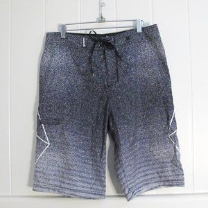 Hurley | Size 32 Speckled Sleek Geometric Line Boardshorts